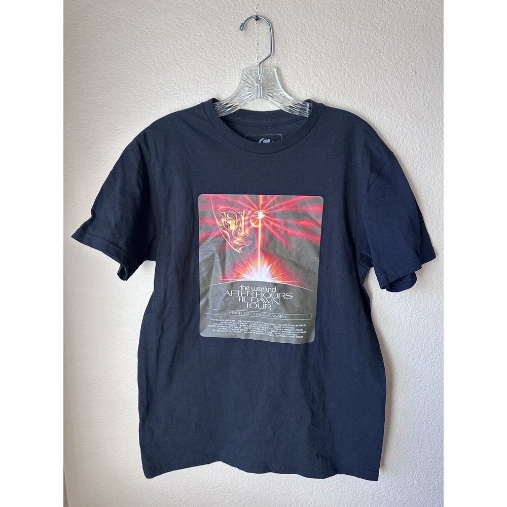 The Weeknd Shirt Mens Medium Black After Hours Til Dawn Tour 2022 Concert Tee XO